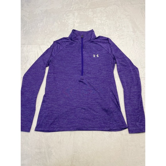 Under Armour Tops - Under Armour LS Workout Shirt Womens M Purple Loose Heatgear Gym Outdoor